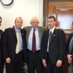 Sen. Sanders met with members of the International Association of Fire Fighters from Vermont
