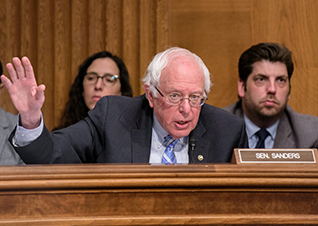 Senator Sanders speaking