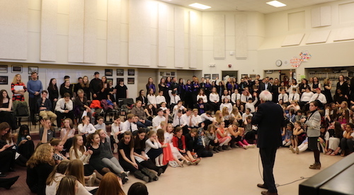 Senator Sanders at Choral Concert