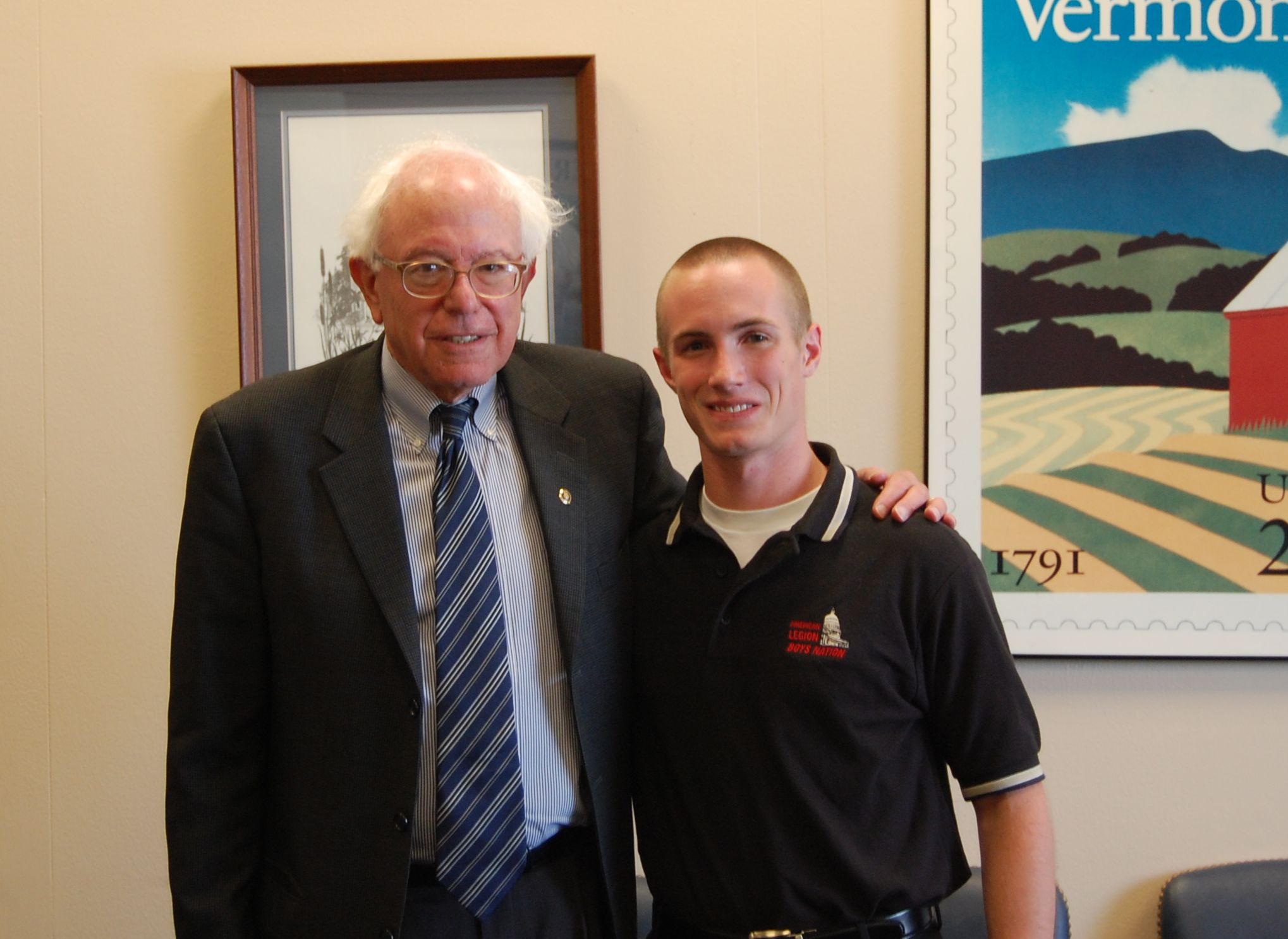 Read more about the article Sanders Meets with American Legion Boys Nation Member