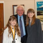 Sanders Meets with Volunteerism Winner