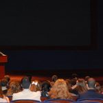 Sen. Sanders speaks with members of the Junior Statesmen Summer School