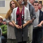 Talking with University of Vermont students