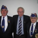 Bernie met with members of the Purple Heart.