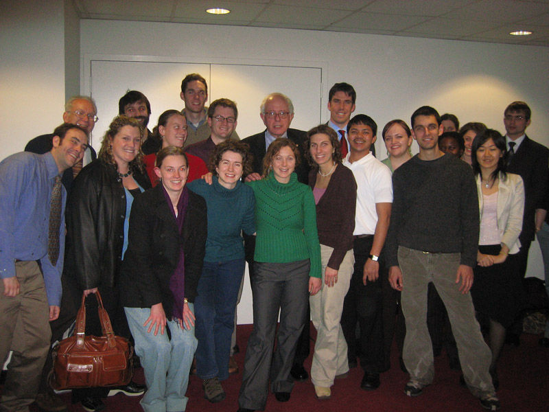 Read more about the article Senator Bernie Sanders met on Capitol Hill with 20 Brattleboro students