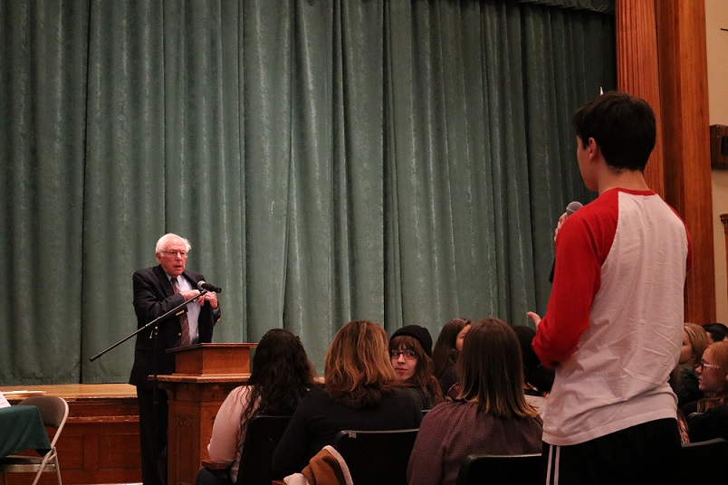 talking with students